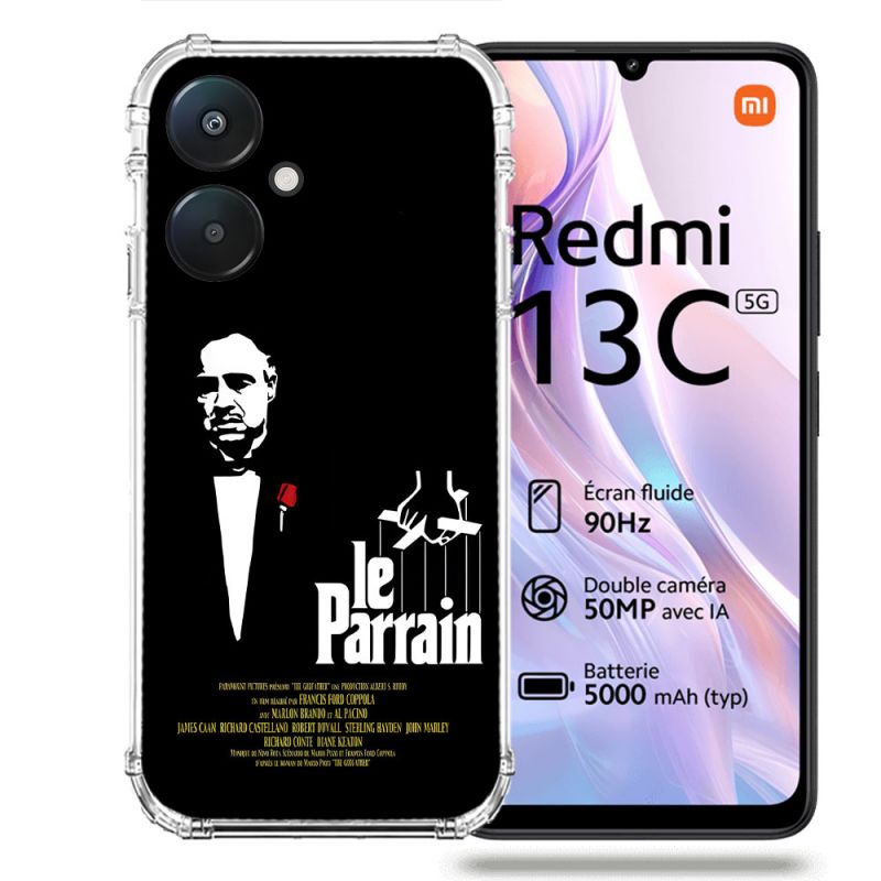Coque Renforcée Pour Xiaomi Redmi 13C 5G Le Parrain Affiche
