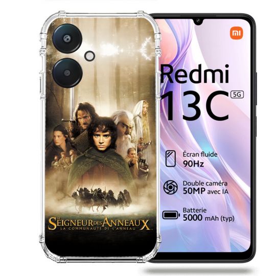 Coque Renforcée Pour Xiaomi Redmi 13C 5G Le seigneur Des Anneaux Affiche