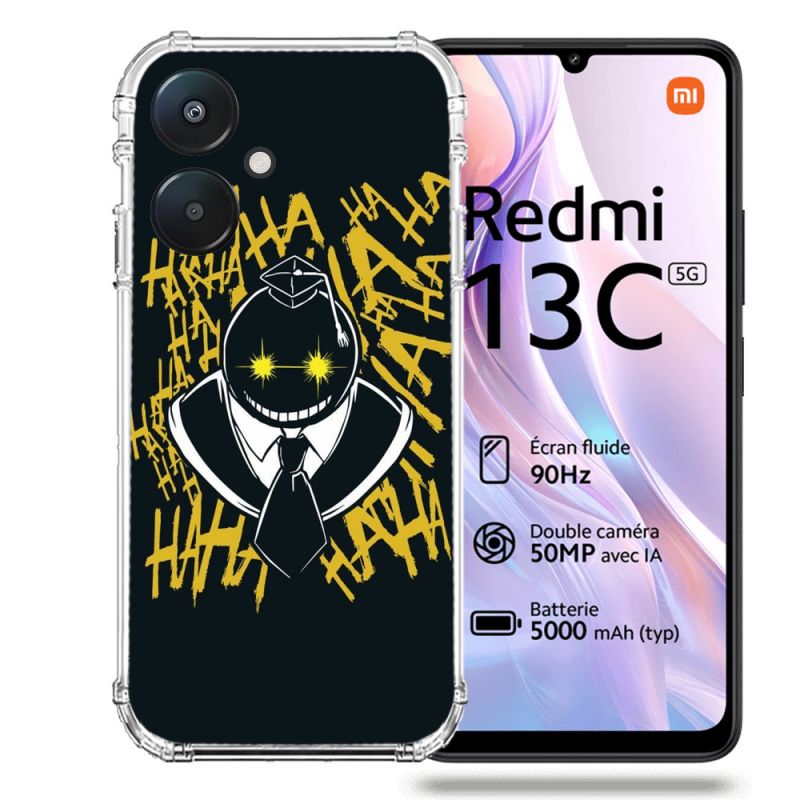 Coque Renforcée Pour Xiaomi Redmi 13C 5G Manga Assassination Classroom Kuro Noir