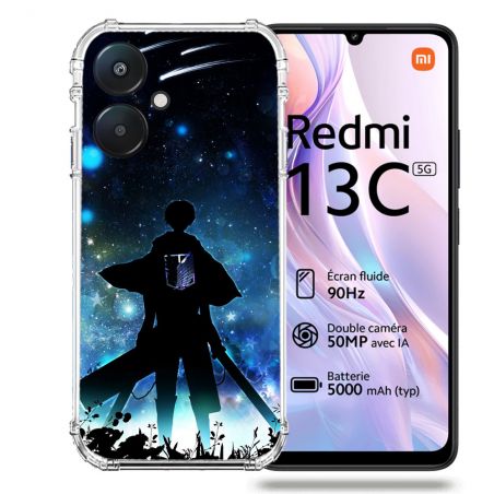 Coque Renforcée Pour Xiaomi Redmi 13C 5G Manga Attaque Titans Levi