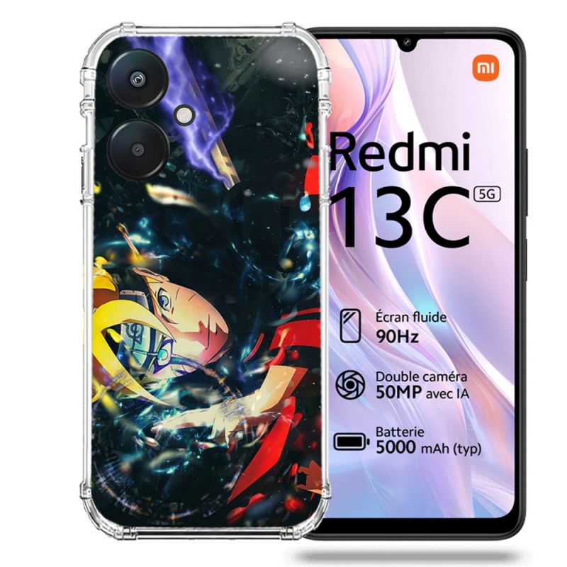 Coque Renforcée Pour Xiaomi Redmi 13C 5G Manga Boruto Eclair