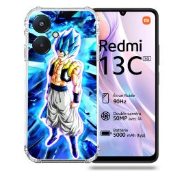 Coque Renforcée Pour Xiaomi Redmi 13C 5G Manga Dragon Ball Gogeta Lumiere