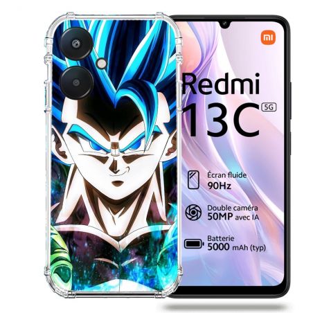 Coque Renforcée Pour Xiaomi Redmi 13C 5G Manga Dragon Ball Gogeta Visage
