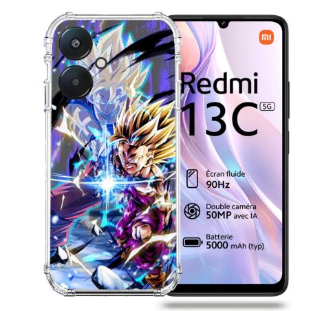 Coque Renforcée Pour Xiaomi Redmi 13C 5G Manga Dragon Ball Sangohan Duo