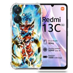 Coque Renforcée Pour Xiaomi Redmi 13C 5G Manga Dragon Ball Sangoku Blanc