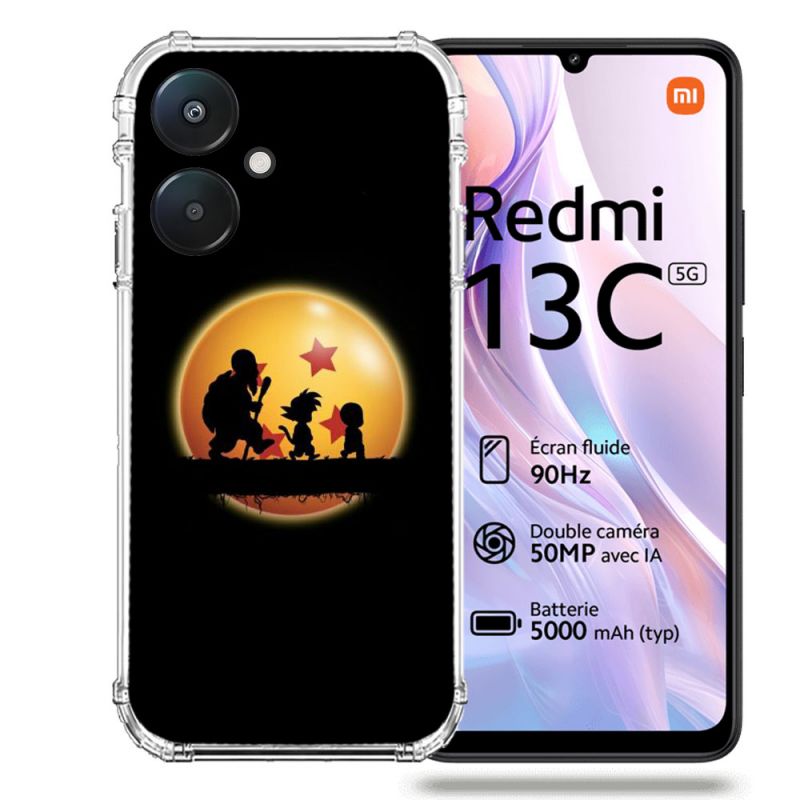Coque Renforcée Pour Xiaomi Redmi 13C 5G Manga Dragon Ball Vintage