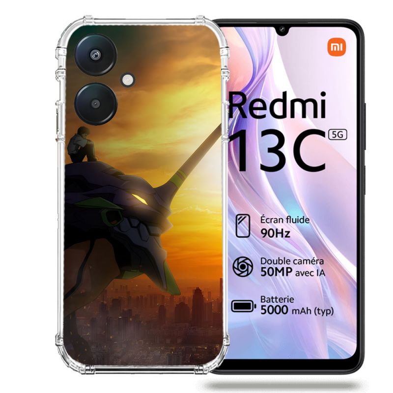 Coque Renforcée Pour Xiaomi Redmi 13C 5G Manga Evangelion