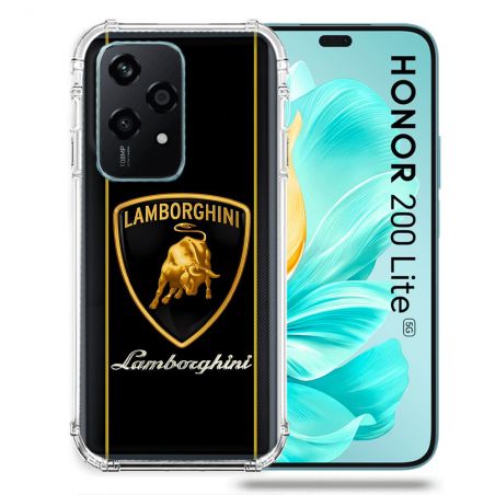 Coque Renforcée Pour Honor 200 Lite 5G Lamborghini Carbone