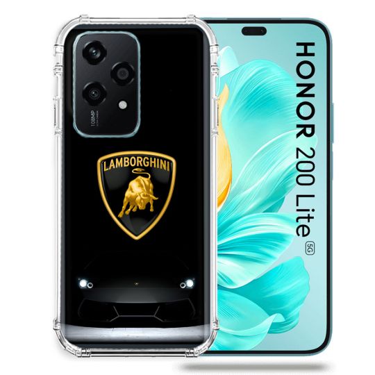 Coque Renforcée Pour Honor 200 Lite 5G Lamborghini Noir