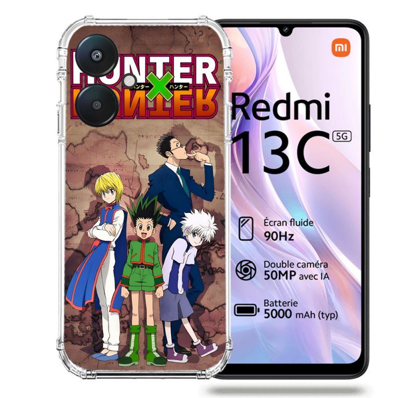 Coque Renforcée Pour Xiaomi Redmi 13C 5G Manga Hunter X Hunter Vintage