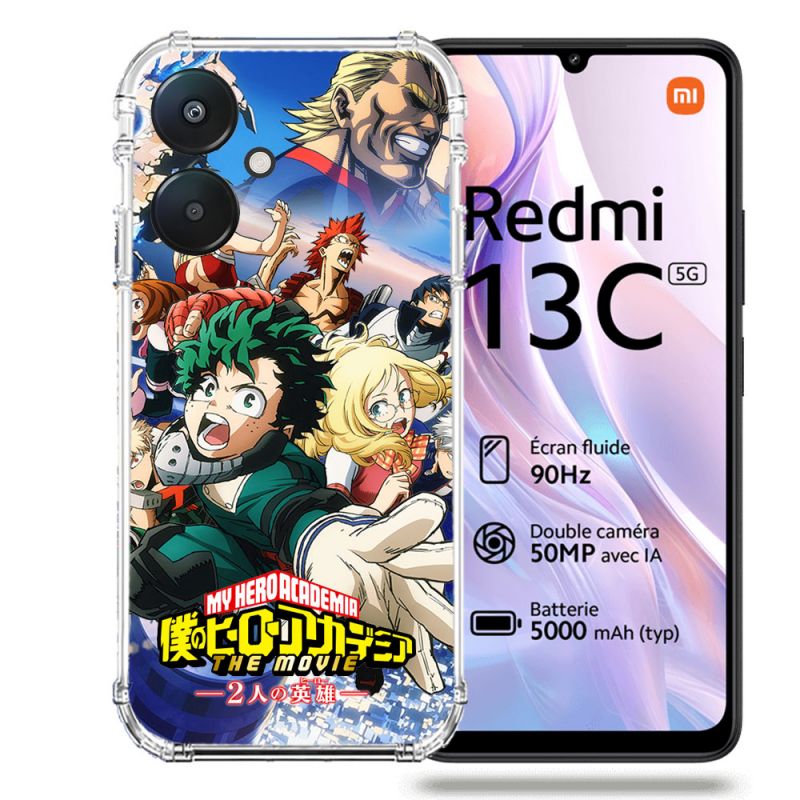 Coque Renforcée Pour Xiaomi Redmi 13C 5G Manga My Hero Academia Affiche