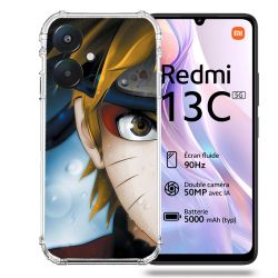 Coque Renforcée Pour Xiaomi Redmi 13C 5G Manga Naruto Blanc