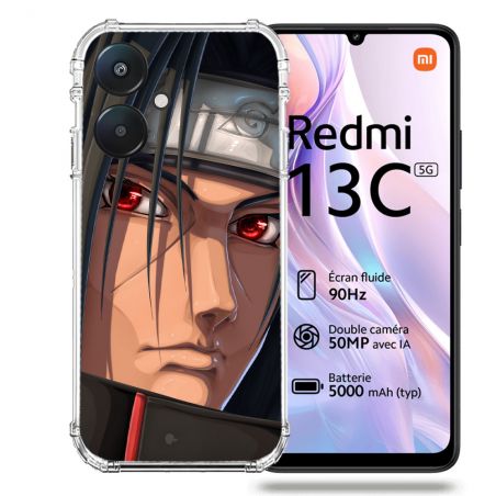 Coque Renforcée Pour Xiaomi Redmi 13C 5G Manga Naruto Itachi Visage