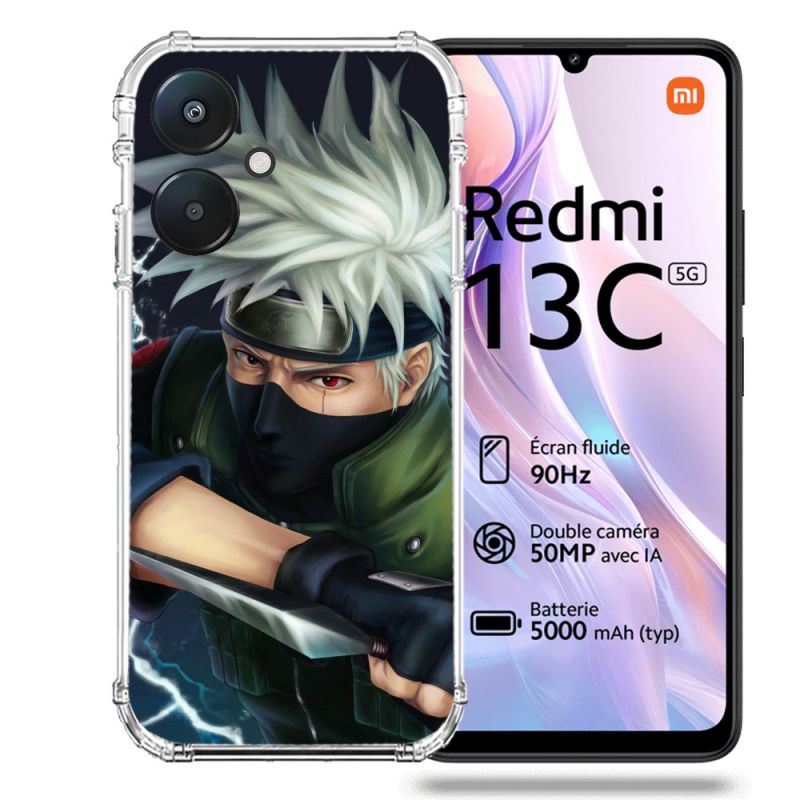 Coque Renforcée Pour Xiaomi Redmi 13C 5G Manga Naruto Kakashi