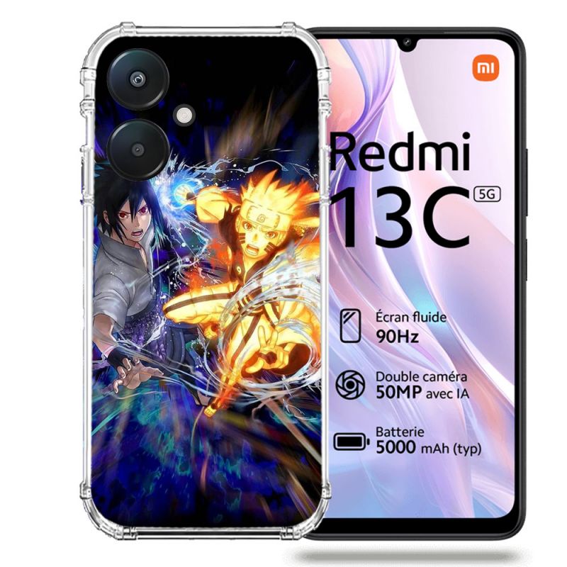 Coque Renforcée Pour Xiaomi Redmi 13C 5G Manga Naruto VS