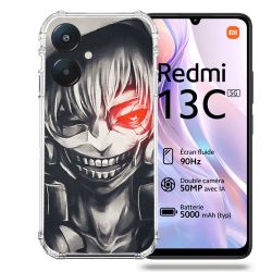 Coque Renforcée Pour Xiaomi Redmi 13C 5G Manga Tokyo Ghoul Kaneki Noir