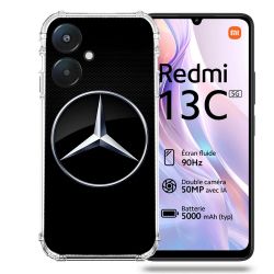 Coque Renforcée Pour Xiaomi Redmi 13C 5G Mercedes Carbone