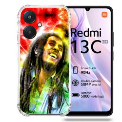 Coque Renforcée Pour Xiaomi Redmi 13C 5G Musique Bob Marley Color
