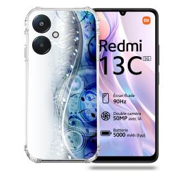 Coque Renforcée Pour Xiaomi Redmi 13C 5G Musique Partition Vague
