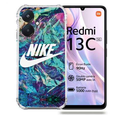 Coque Renforcée Pour Xiaomi Redmi 13C 5G Nike Turquoise
