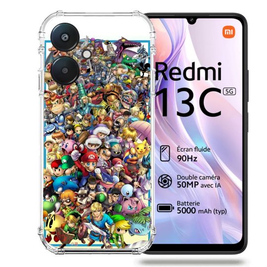 Coque Renforcée Pour Xiaomi Redmi 13C 5G Nintendo