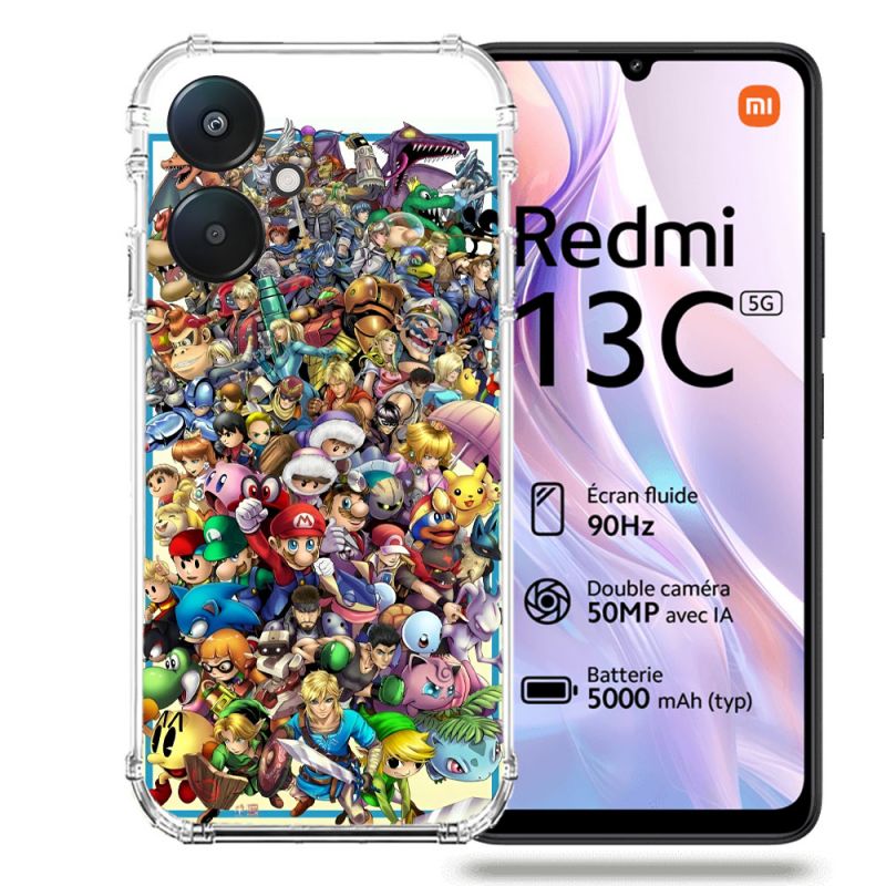 Coque Renforcée Pour Xiaomi Redmi 13C 5G Nintendo