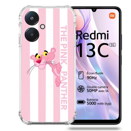 Coque Renforcée Pour Xiaomi Redmi 13C 5G Panthere Rose