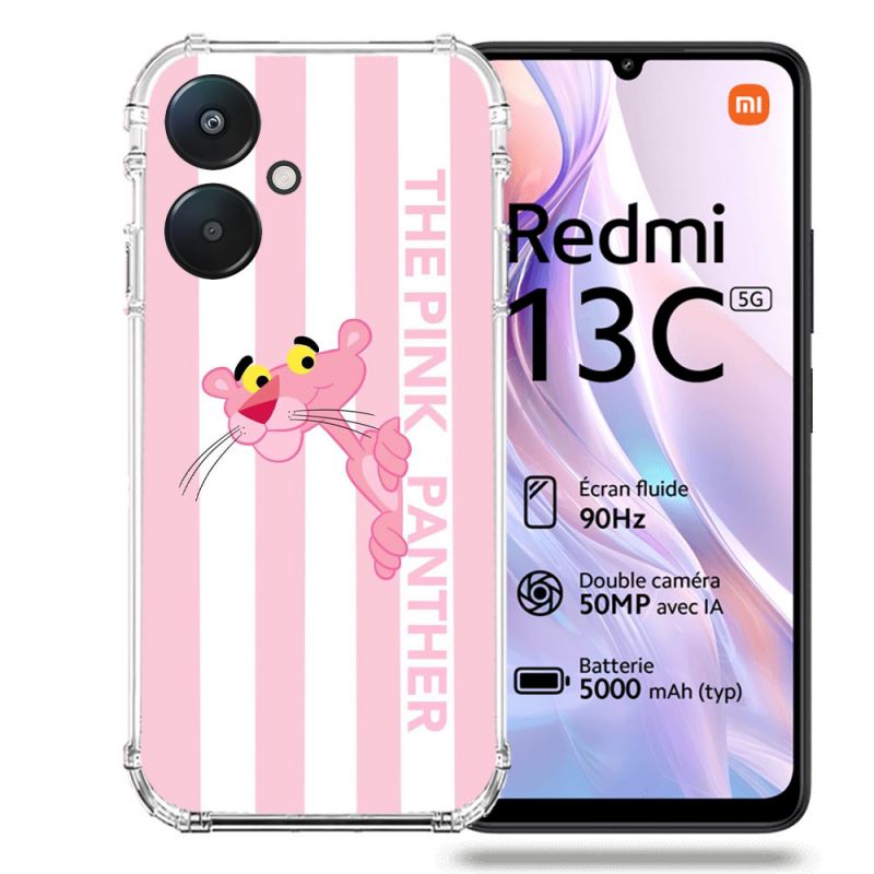 Coque Renforcée Pour Xiaomi Redmi 13C 5G Panthere Rose