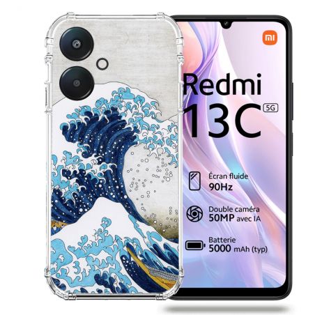 Coque Renforcée Pour Xiaomi Redmi 13C 5G Peinture La Grande Vague