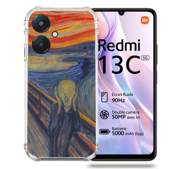 Coque Renforcée Pour Xiaomi Redmi 13C 5G Peinture Le Cri