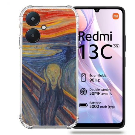 Coque Renforcée Pour Xiaomi Redmi 13C 5G Peinture Le Cri