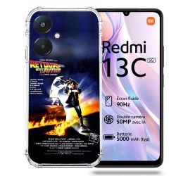 Coque Renforcée Pour Xiaomi Redmi 13C 5G Retour Vers Le Futur Affiche