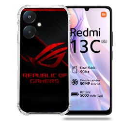 Coque Renforcée Pour Xiaomi Redmi 13C 5G ROG Rouge