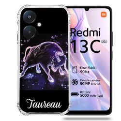 Coque Renforcée Pour Xiaomi Redmi 13C 5G Signe Zodiaque 2 Taureau