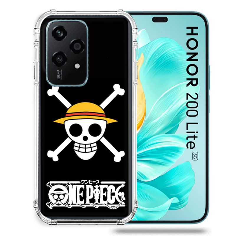 Coque Renforcée Pour Honor 200 Lite 5G Manga One Piece Tete de Mort
