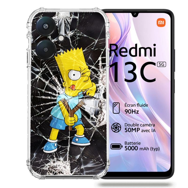 Coque Renforcée Pour Xiaomi Redmi 13C 5G Simpson Bart