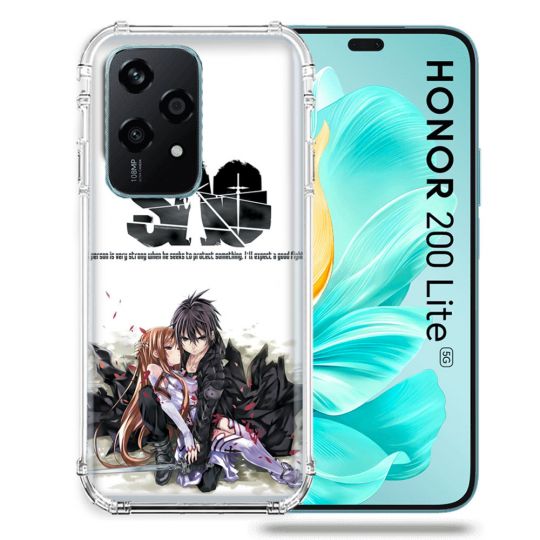 Coque Renforcée Pour Honor 200 Lite 5G Manga SAO sword Art Online Blanc