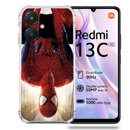 Coque Renforcée Pour Xiaomi Redmi 13C 5G Spiderman Invers