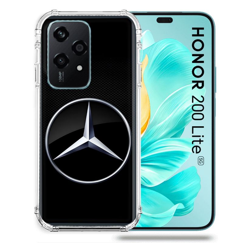 Coque Renforcée Pour Honor 200 Lite 5G Mercedes Carbone