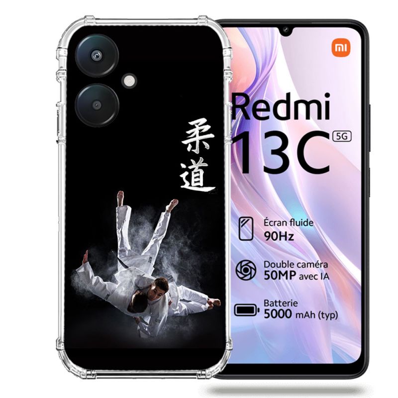 Coque Renforcée Pour Xiaomi Redmi 13C 5G Sport Judo Noir