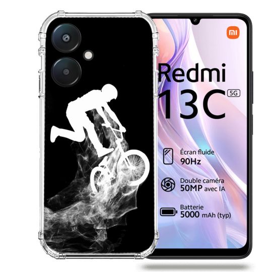 Coque Renforcée Pour Xiaomi Redmi 13C 5G Sport VTT Noir