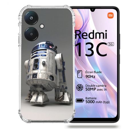 Coque Renforcée Pour Xiaomi Redmi 13C 5G Star Wars - R2D2