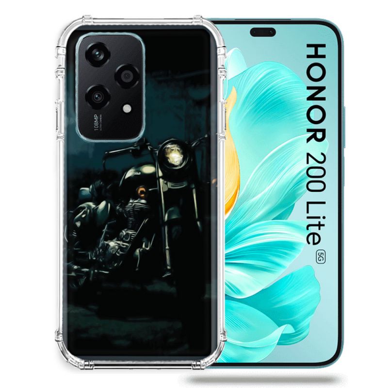 Coque Renforcée Pour Honor 200 Lite 5G Moto Harley Vintage
