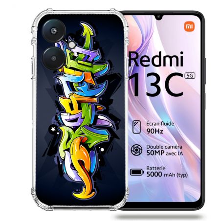 Coque Renforcée Pour Xiaomi Redmi 13C 5G Street Art Graffiti