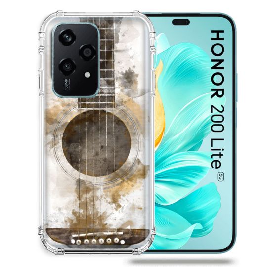 Coque Renforcée Pour Honor 200 Lite 5G Musique Guitare Tag
