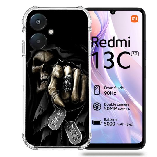 Coque Renforcée Pour Xiaomi Redmi 13C 5G Tete de Mort Your Next