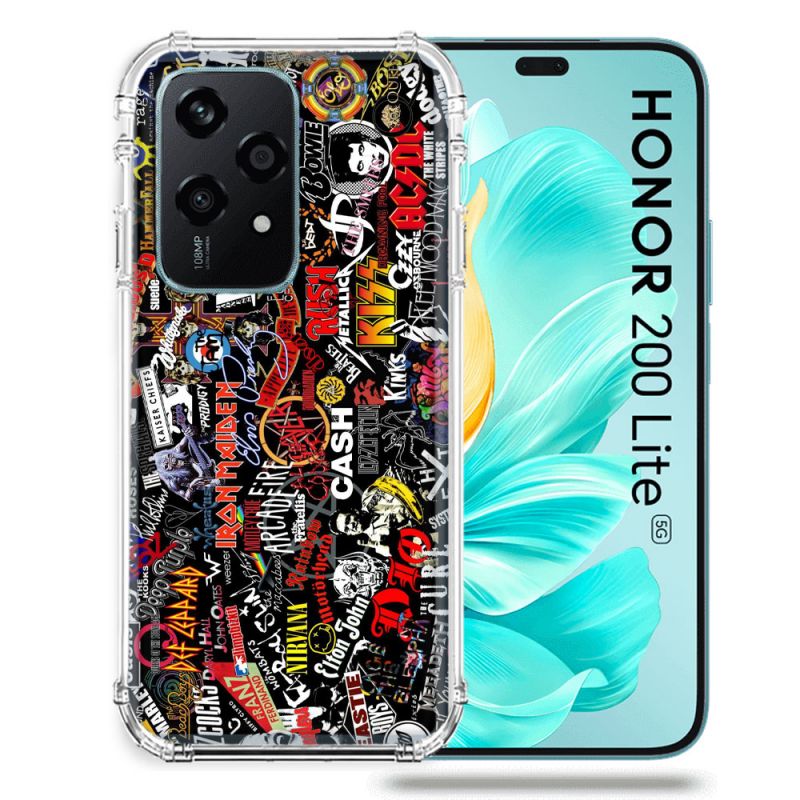 Coque Renforcée Pour Honor 200 Lite 5G Musique Rock Groupe