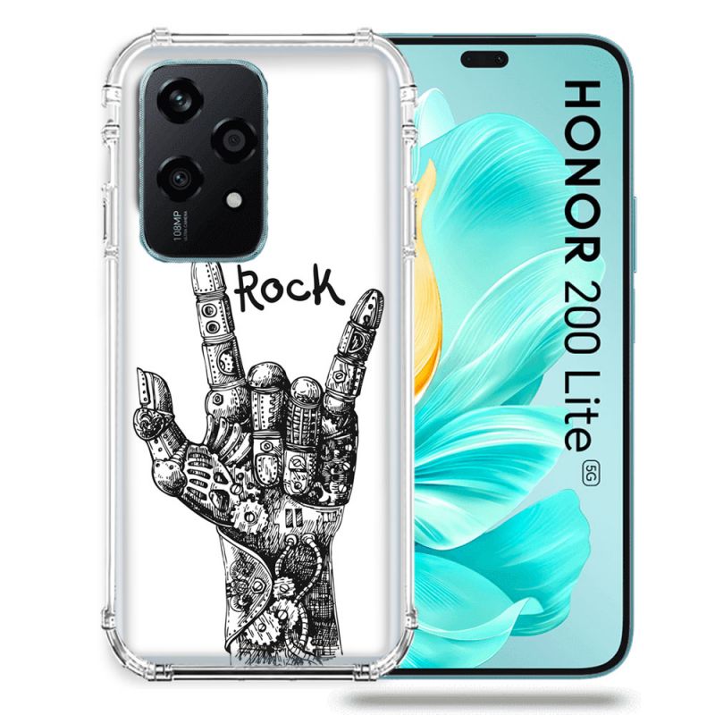 Coque Renforcée Pour Honor 200 Lite 5G Musique Rock Main