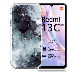 Coque Renforcée Pour Xiaomi Redmi 13C 5G Texture Marbre Gris