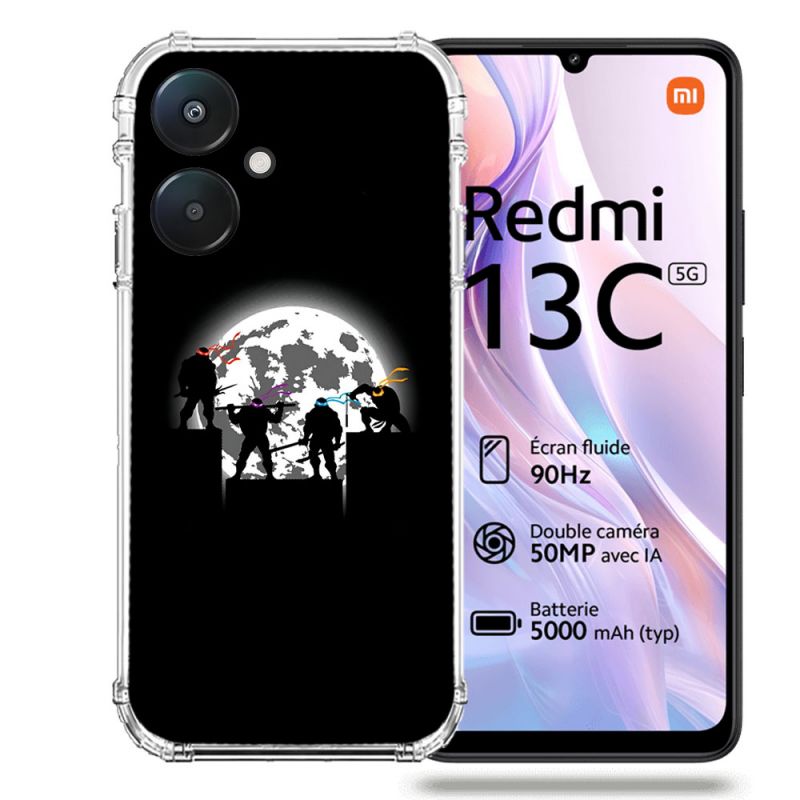 Coque Renforcée Pour Xiaomi Redmi 13C 5G Tortue Ninja Ombre